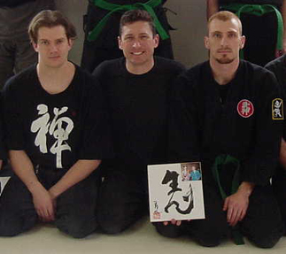 Sensei Matt Keiser, Shihan Alex Mordine, and Sensei Philip Gigler